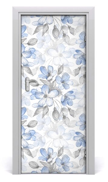 Adesivo per porta Pattern floreale 75x205 cm