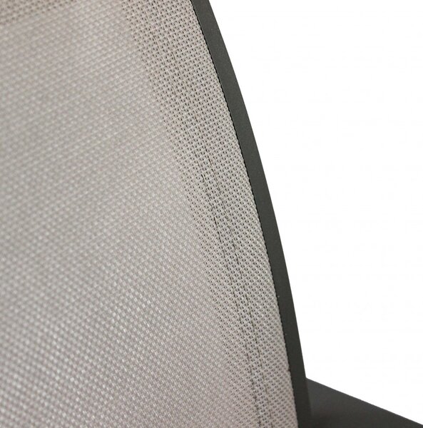 VivaGarden Sedia per Esterni Impilabile in Alluminio Dimensioni 56x65x87 cm colore Taupe - Savana