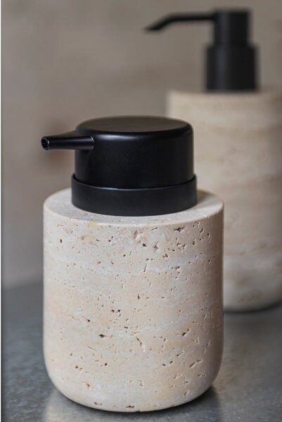Dispenser di sapone in pietra beige 250 ml Travertine - Mette Ditmer Denmark