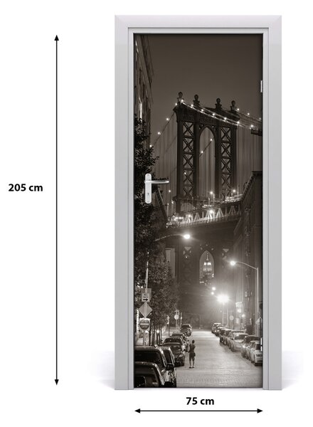 Rivestimento Per Porta Manhattan New York 75x205 cm