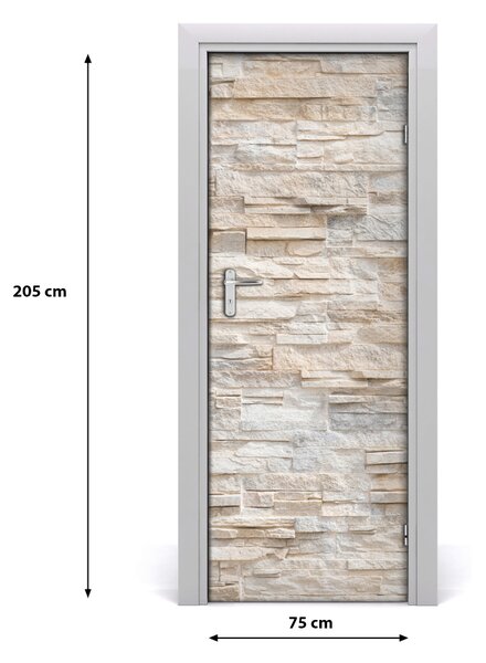 Poster adesivo per porta Muro di mattoni 75x205 cm