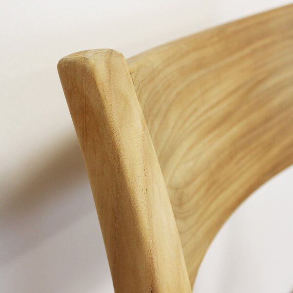 VivaGarden Sedia per Esterni Impilabile in Legno/Wicker Dimensioni 59x60x80 cm colore Marrone Chiaro - Anversa