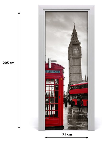 Rivestimento Per Porta Big Ben London 75x205 cm
