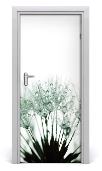 Adesivo per porta interna Semi di dente di leone 75x205 cm