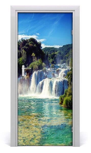 Adesivo per porta interna Waterfall KRKA 75x205 cm