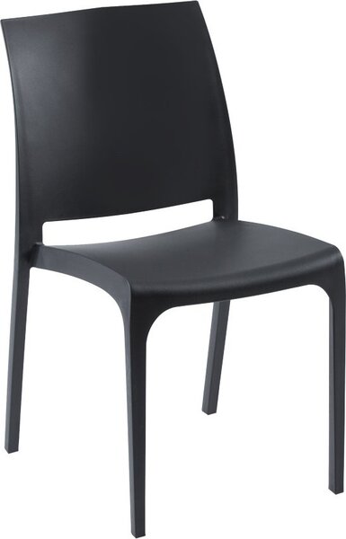 BICA Sedia per Esterni Impilabile in Polipropilene Dimensioni 46x54x80 cm colore Nero