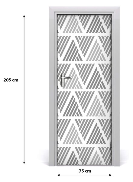 Adesivo per porta Sfondo geometrico 75x205 cm