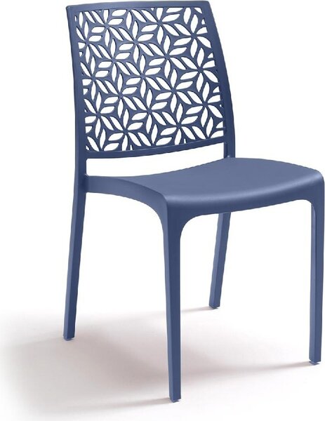 BICA Sedia per Esterni Impilabile in Polipropilene Dimensioni 46x57x81 cm colore Taupe - Ninfa
