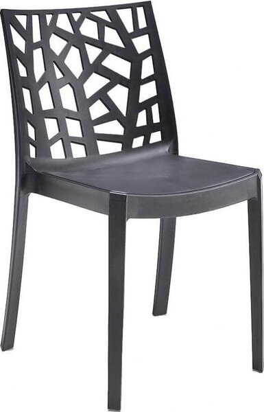 BICA Sedia per Esterni Impilabile in Polipropilene Dimensioni 47x55x82 cm colore Taupe - Matrix