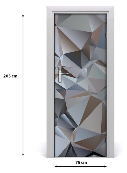 Adesivo per porta Astrazione del triangolo 75x205 cm