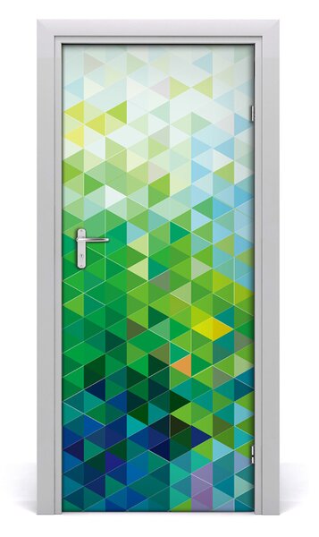 Adesivo per porta Astrazione del triangolo 75x205 cm