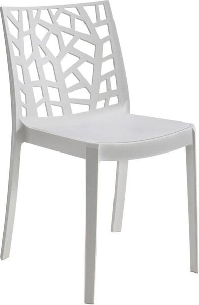 BICA Sedia per Esterni Impilabile in Polipropilene Dimensioni 47x55x82 cm colore Taupe - Matrix