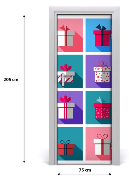 Adesivo per porta I regali 75x205 cm