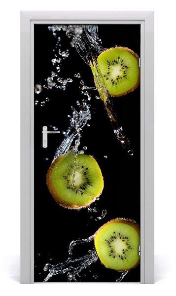 Poster adesivo per porta kiwi 75x205 cm