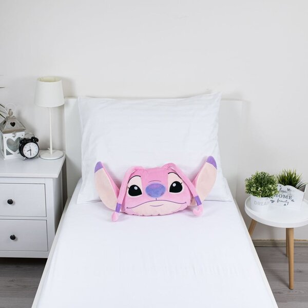 Cuscino per bambini in vello 41x32 cm Lilo and Stitch "Angel Pink" – Jerry Fabrics