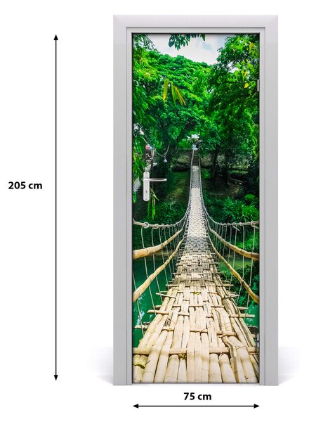 Adesivo per porta interna Ponte sospeso 75x205 cm