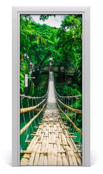 Adesivo per porta interna Ponte sospeso 75x205 cm
