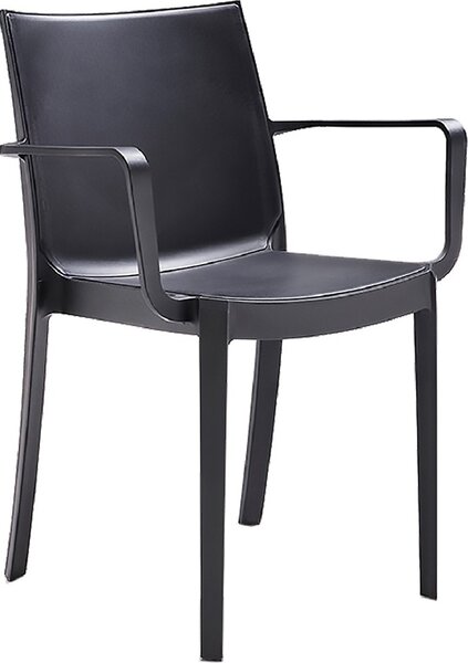 BICA Sedia per Esterni Impilabile in Polipropilene Dimensioni 58x55x82 cm colore Antracite - Victoria