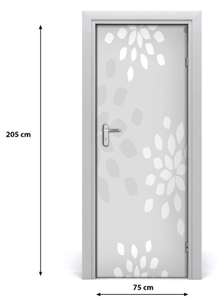 Adesivo per porta interna Pattern floreale 75x205 cm