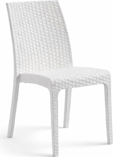 BICA Sedia per Esterni Impilabile in Resina colore Bianco - Virginia