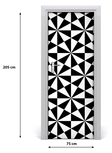 Adesivo per porta Sfondo geometrico 75x205 cm