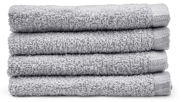 Set di asciugamani con asciugatura rapida grigi in cotone 4 pz 30x30 cm Quick Dry – Catherine Lansfield