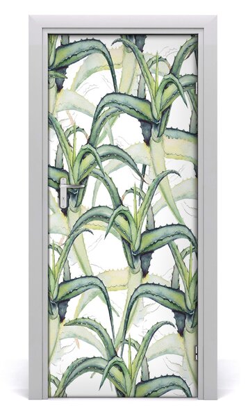 Adesivo per porta interna Aloe 75x205 cm