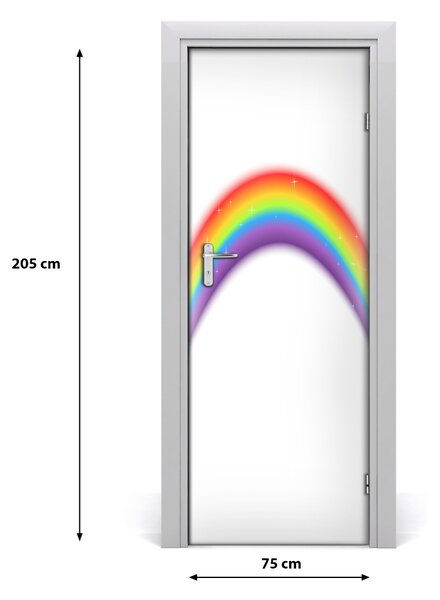Adesivo per porta interna Arcobaleno 75x205 cm