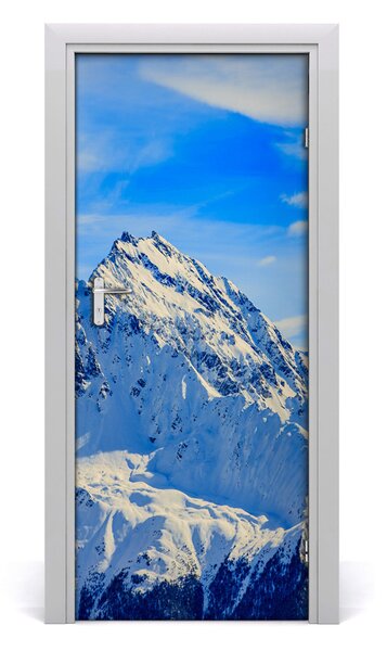 Poster adesivo per porta Paesaggi delle montagne in inverno 75x205 cm