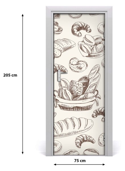 Adesivo per porta Pane 75x205 cm