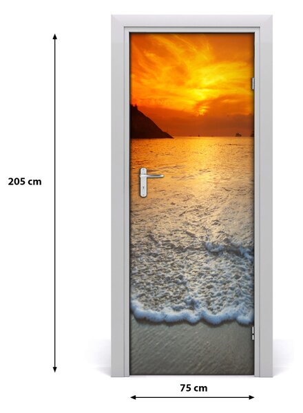 Sticker porta Il tramonto 75x205 cm