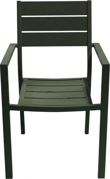 Amicasa Sedia per Esterni in Alluminio Dimensioni 57x59x87 cm colore Grigio - Karim