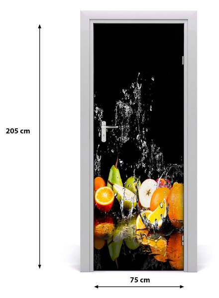 Adesivo per porta Frutta 75x205 cm