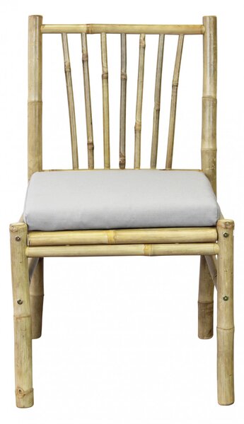 VivaGarden Sedia per Esterni in Bamboo Dimensioni 52x52x85 cm colore Marrone - Cuba