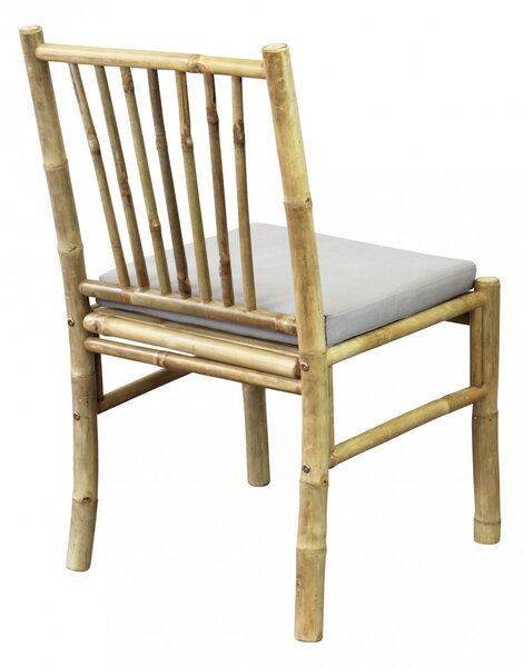 VivaGarden Sedia per Esterni in Bamboo Dimensioni 52x52x85 cm colore Marrone - Cuba