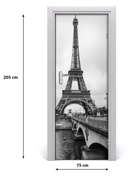Adesivo per porta Torre Eiffel 75x205 cm