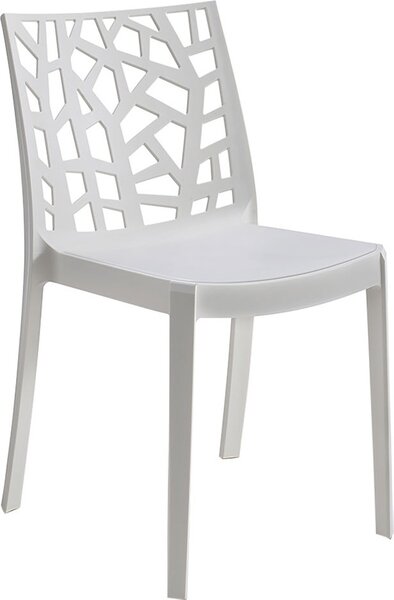 BICA Sedia per Esterni in Plastica colore Bianco - Matrix