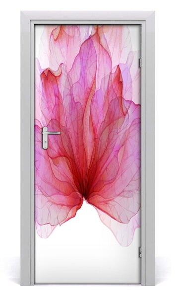 Adesivo per porta Fiore rosa 75x205 cm