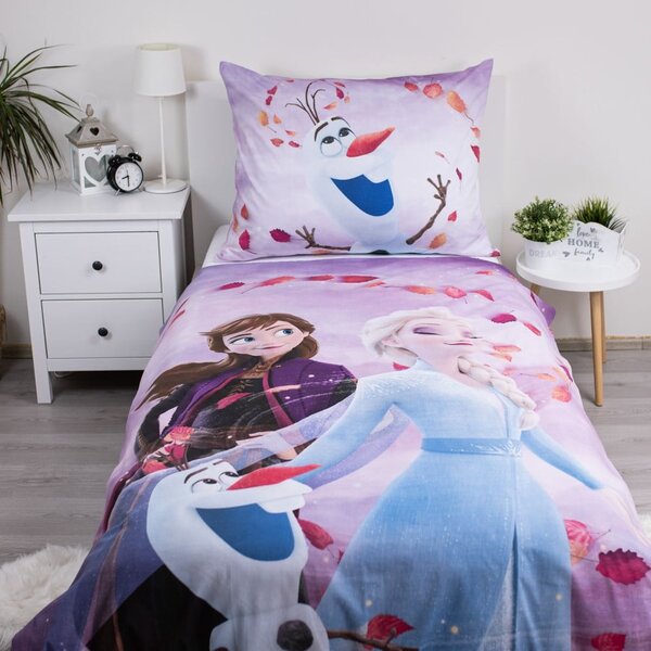 Set copripiumino e federa da bambini in cotone per letto singolo 140x200 cm Frozen "Sky" – Jerry Fabrics