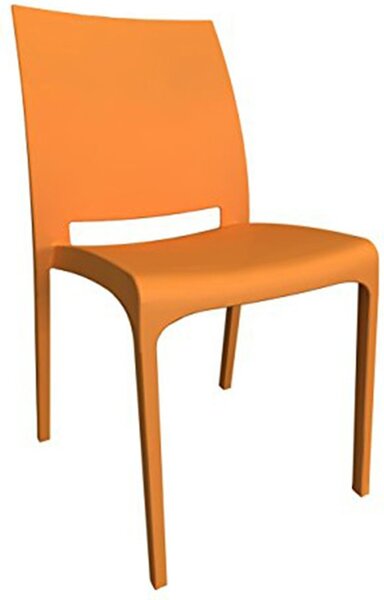 BICA Sedia per Esterni in Polipropilene Dimensioni 46x54x80 cm colore Rosso - Vietri