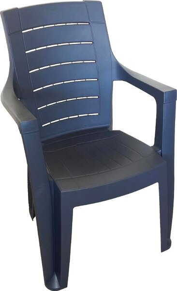 Dimaplast2000 Sedia per Esterni in Resina Dimensioni 56x60x89 cm colore Antracite - Cleopatra