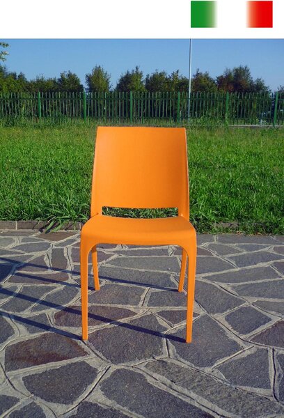 BICA Sedia per Esterni in Polipropilene Dimensioni 46x54x80 cm colore Senape - Volga