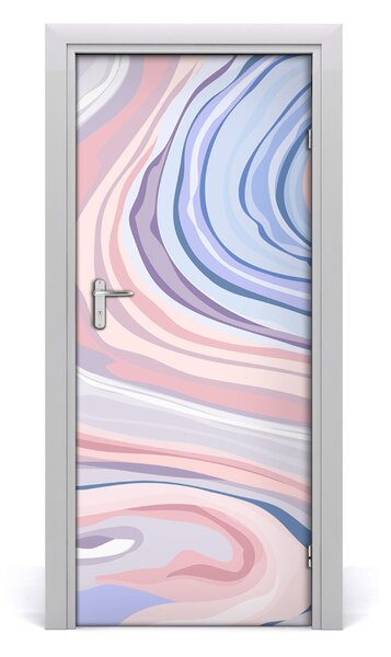 Poster adesivo per porta Astrazione d'onda 75x205 cm