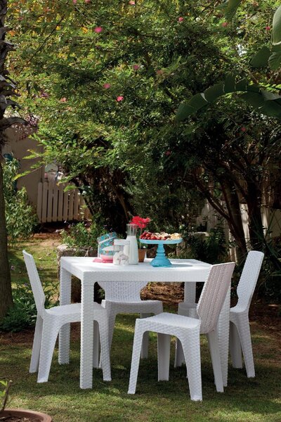KETER Sedia per Esterni in Resina Dimensioni 54x38x82 cm colore Bianco