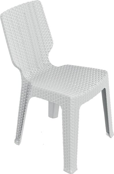 KETER Sedia per Esterni in Resina Dimensioni 54x38x82 cm colore Bianco
