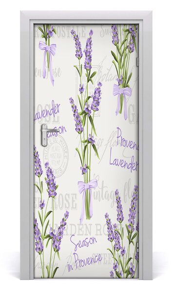 Adesivo per porta Lavanda 75x205 cm