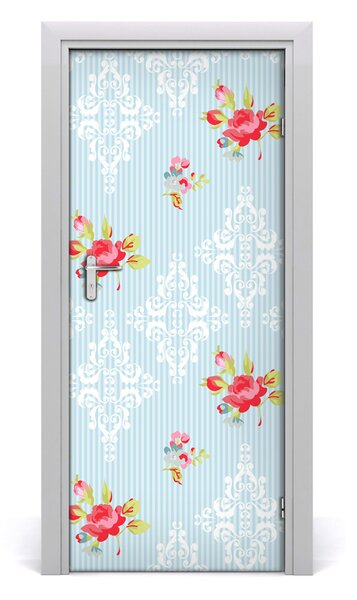 Adesivo per porta Rose 75x205 cm