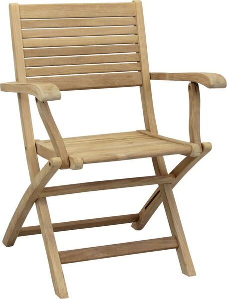 VivaGarden Sedia per Esterni Pieghevole in Legno Dimensioni 42x60x85 cm colore Marrone - Palm