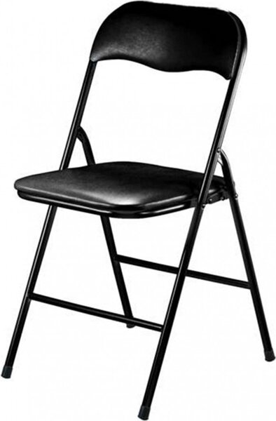 VivaGarden Sedia per Esterni Pieghevole in Alluminio Dimensioni 44x45x79 cm colore Nero
