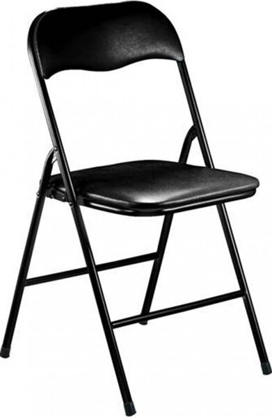 VivaGarden Sedia per Esterni Pieghevole in Alluminio Dimensioni 44x45x79 cm colore Nero
